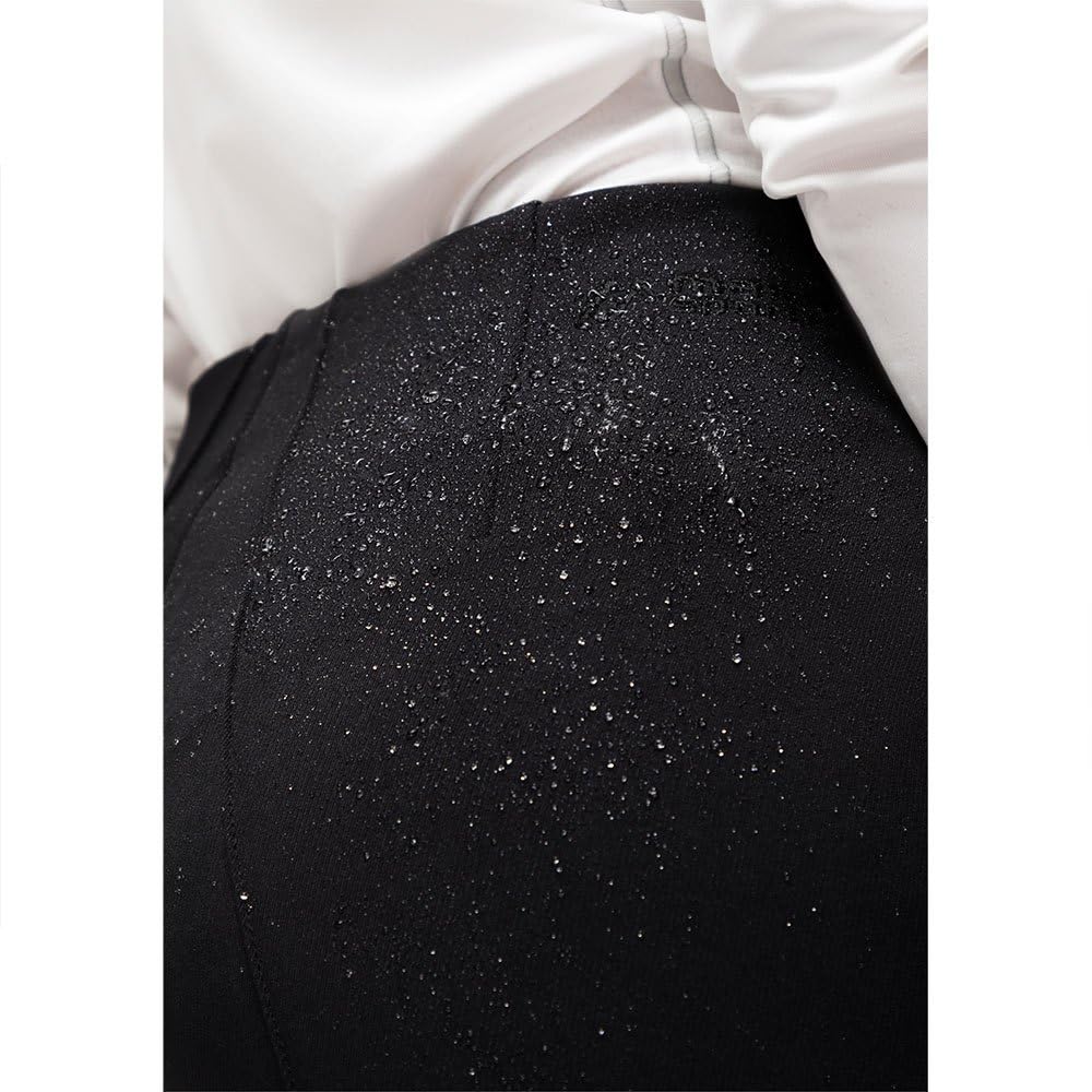 Maier Sports Sonja, Enganliegende Damen Skihose, Wasserabweisende Softshell Schneehose, Stretchmaterial mit klassischem Steg, PFC-frei, Schwarz, 24 6