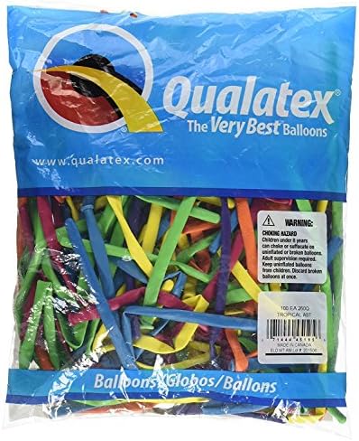Qualatex 260Q Biodegradable Latex Balloons 100-Units per pack (1-Pack) (Limited Edition)