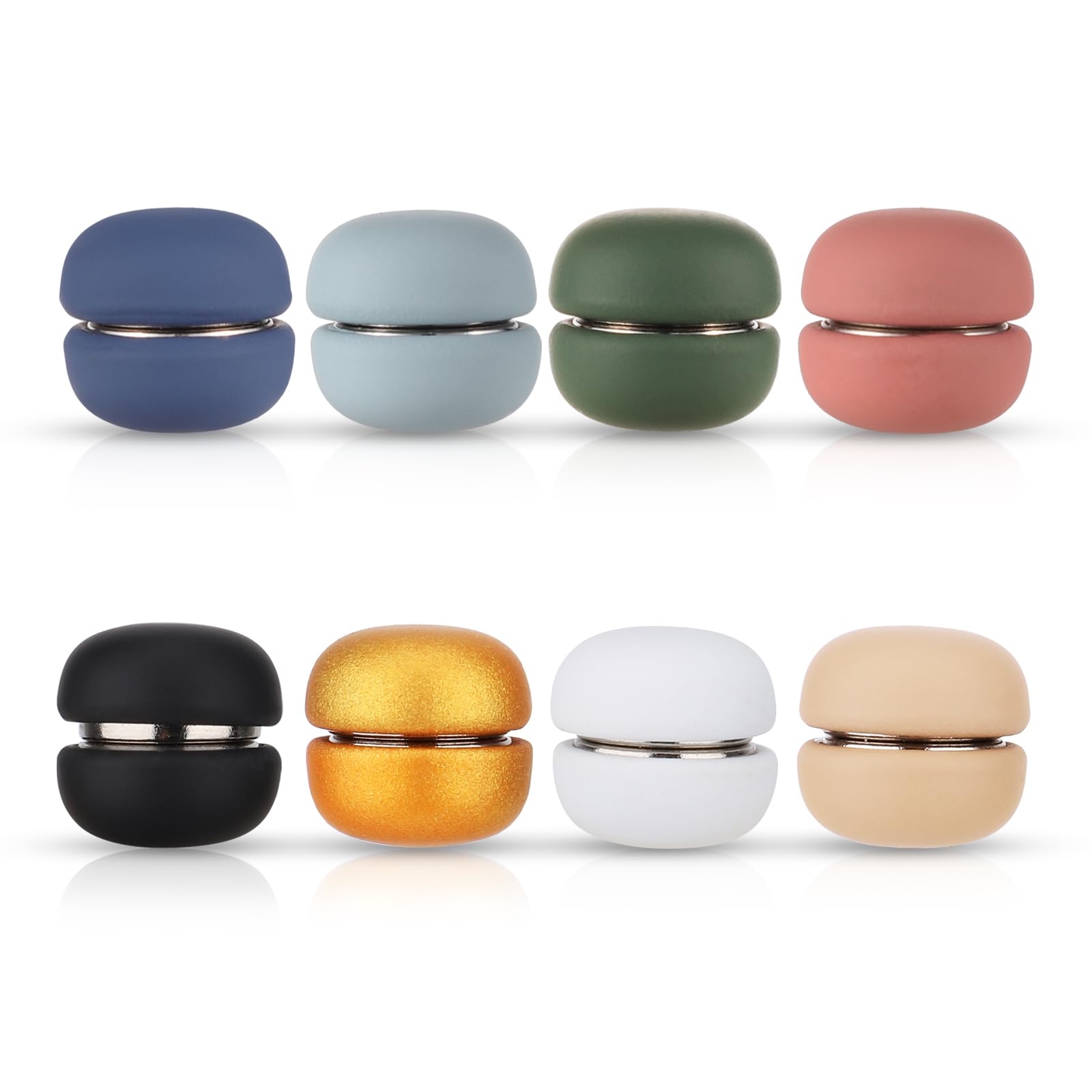 8pcs Strong Multi-Purpose Magnetic Pins - No-Snag Pinless Brooch Small Magnetic Scarf Clasp for Women's Hijabs & Scarves