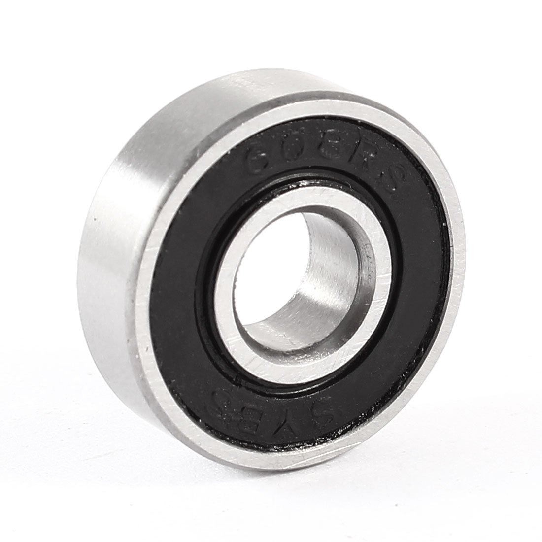 sourcingmap 8mm x 22mm x 7mm Sealing Rubber Deep Groove Radial Ball Bearing 608RS