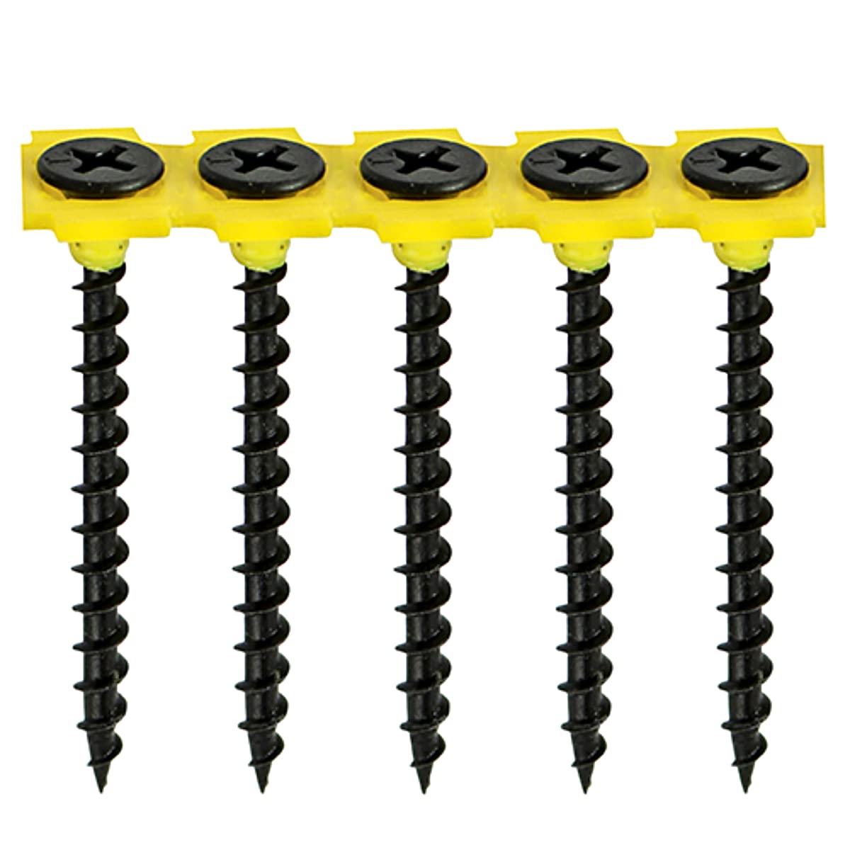 TIMco 00025COLDYS Collated Coarse Drywall Screw 3.5 x 25 - Black (Box of 1000)