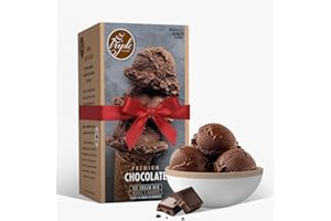 Triple Scoop - Premium Chocolate Ice Cream Mix For Ice Cream Maker. Simple, Easy, Delicious. From Gourmet Mix To Maker in 5 Minutes, Makes 2 Creamy Quarts. Made in USA. (1 Pack, Chocolate)