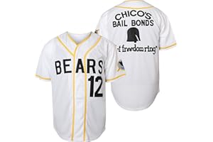 JKNAKN Bad News Bears #12 Tanner Boyle Movie 1976 Chico's Bail Bonds Baseball Jersey