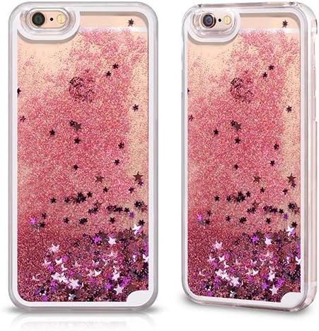 Hot Pink Liquid Glitter Case Cover for Samsung Galaxy S6