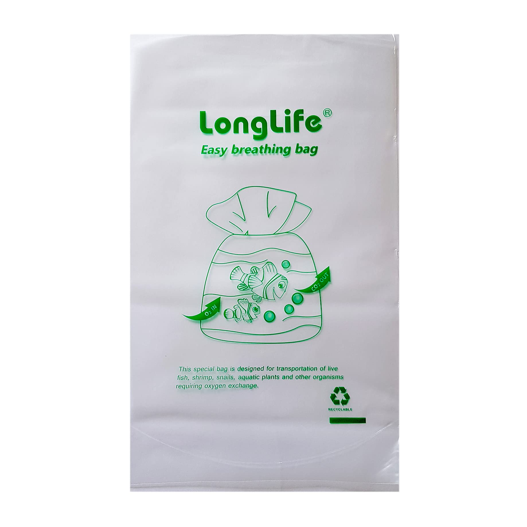 10x Breathing Bags (Curved or Straight Seal) Aquarium Transport Fish Shrimp LongLife Breather UK (10 Bags, 190mm x 280mm, Curved Seal)