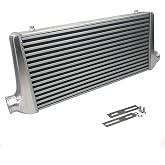 2.5" I/O Universal Aluminum Tube and Fin Front Mount Turbo Intercooler Overall Size 31" x 13" x 3"/Core Size: 23" x 10.5" x2.5"