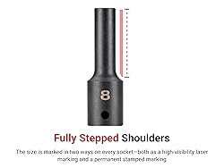 TEKTON 1/2 Inch Drive x 14 mm Deep 6-Point Impact