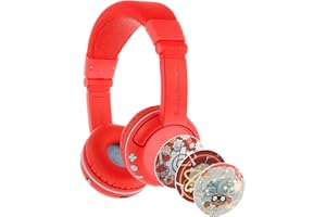 ONANOFF Made for Amazon Bluetooth Kids Headphones Age (3-7) | Red