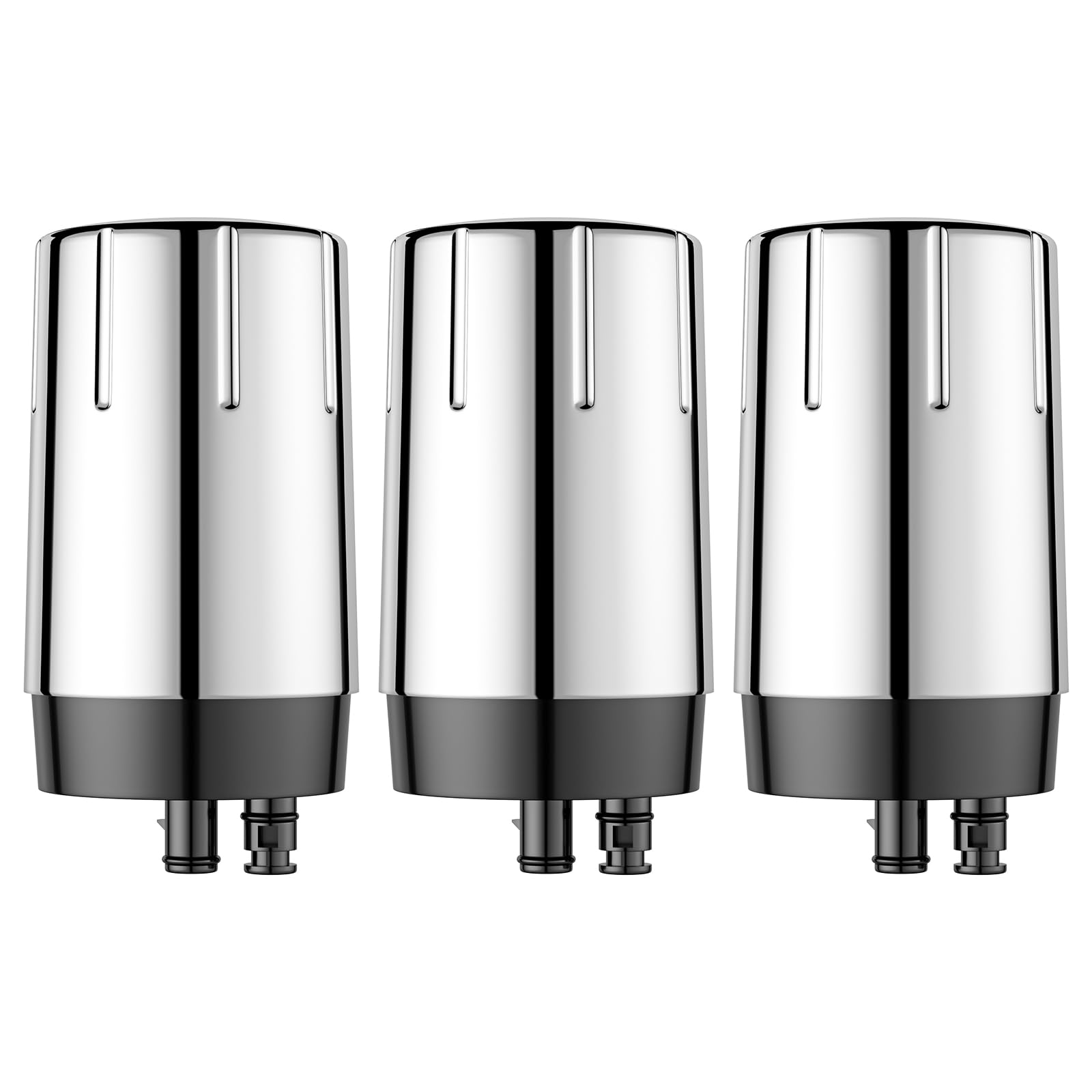 Photo 1 of Fil-Fresh 3-Pack Water Filter Replacement for Brita Faucet Filtration System, NSF Certified to Reduce Chlorine, BPA-Free, Lasts 4-Months or 100 Gallons, Chrome