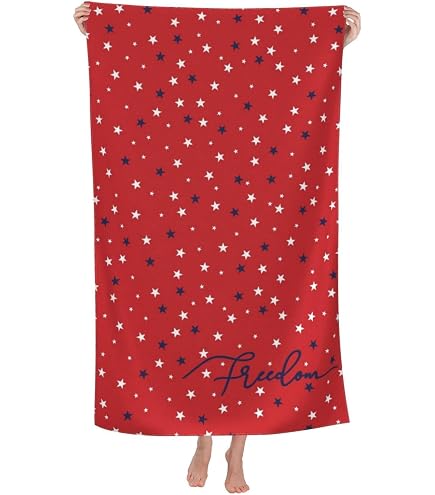 Amazon.com: Dlonvoh Red Heart Beach Towel Microfiber Soft