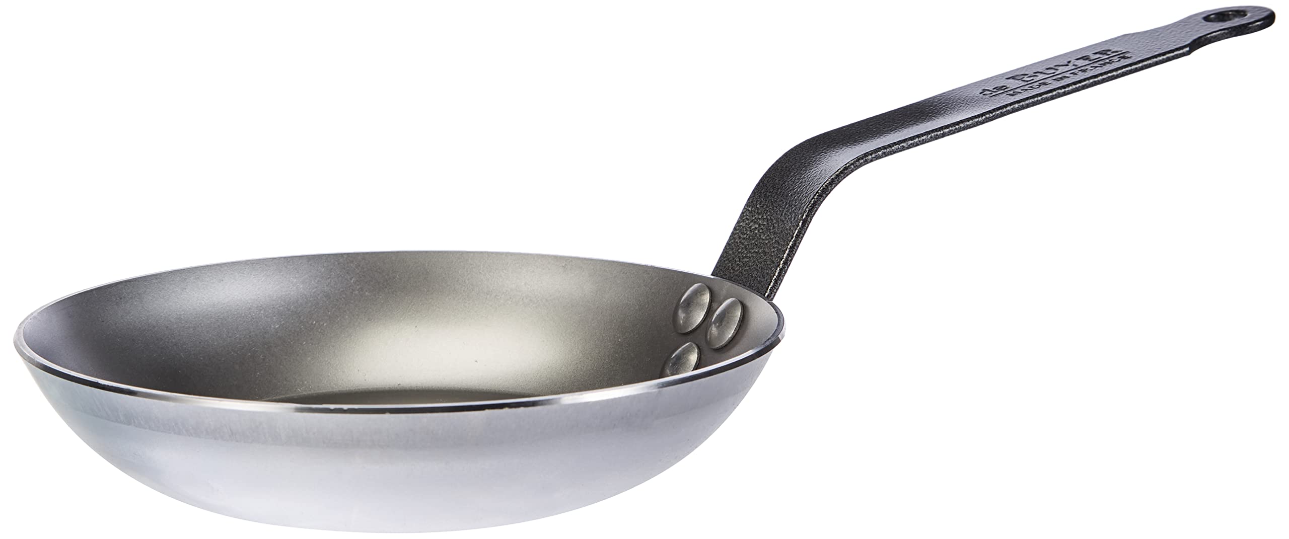 De-Buyer-511018-Coupe-lyonnaise-Sarten-para-freir-Acero-Mango-de-chapa-de-hierro