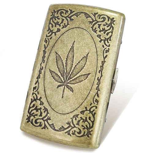 cigarette case dubai Hikeep (2 Pack), Cigarette Holder Case, Smoking Accessories, Vintage Metal 20 Capacity for Regular, King and 100's Size in - UAE Vintage Cigarette Case 20 Capacity