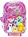 My Little Pony Girls 16" Pink School Rolling Backpack Friendship is Magic