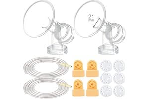 Maymom Breast Pump Kit Compatible with Medela Pump in Style Advanced Breastpumps NOT for Pump in Style with MaxFlow, 21 mm Breastshield
