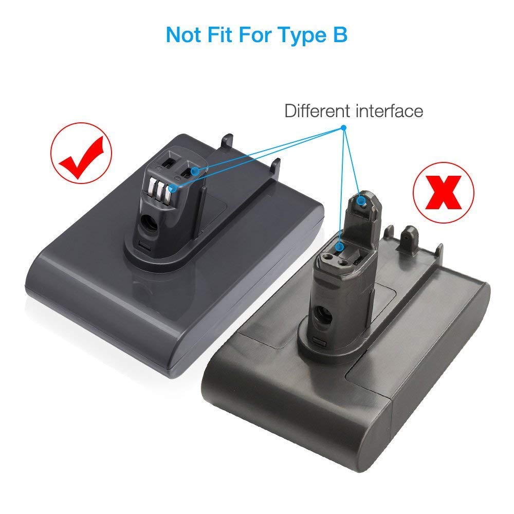 Powerextra 22.2V 3000mAh Dyson DC35 Replacement Battery for Dyson DC31 DC34 DC44 (Not Fit Type B, DC44 MK2) 917083-01 Handheld Vacuum Cleaner