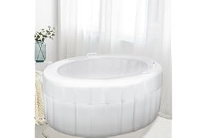 Yoande 1 Set Birth Pool with Liner Including 1 Inflatable Home Birthing Pool 1 Liner Birthing Tub White Water Birth Tub for Labor Expectant Mothers Doula Midwife Supplies 65 L x 55 W x 26 H
