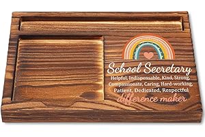 LLXXEYOPQDXZ School Secretary Gifts Sticky Note Holder, Thank You Gift for School Secretary Office Assistant or Administrative Staff, Graduation Holiday Recognition Desk Decor YB368