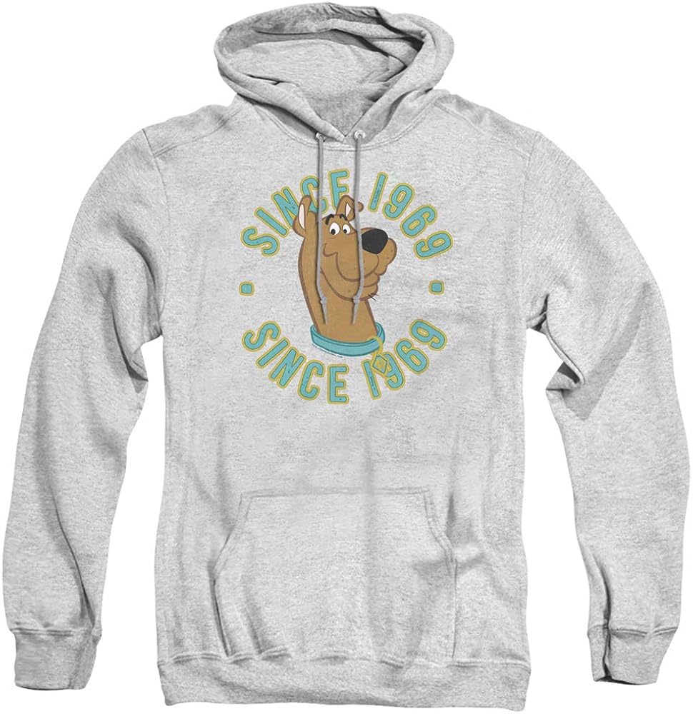 Scooby Doo Scooby 1969 Unisex Adult PullOver Hoodie for Men and Women Clothing