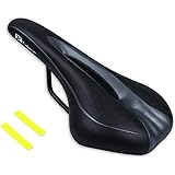 Tiekoun Bicycle Seat PVC Leather Breathable Comfortable Saddle Bicycle Saddle Ergonomics Design for Mountain Bikes,Road Bikes