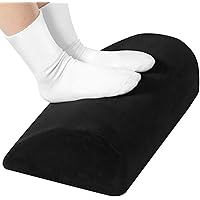 鶹 Basics Foam Foot Rest for Under Desk at Work with Washable Cover, Comfortable Stool for Home and Office, 12.95 x 25.91