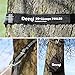 DEEQI Adjustable Tree Straps, 100% No Stretch Eco-friendly XL Hammock Straps for tree, 12 Feet, 40 Loops, 2000+ LBS Suspension System Kit for Camping, Hiking or Backyard - Set of 2 with 2 Carabiners