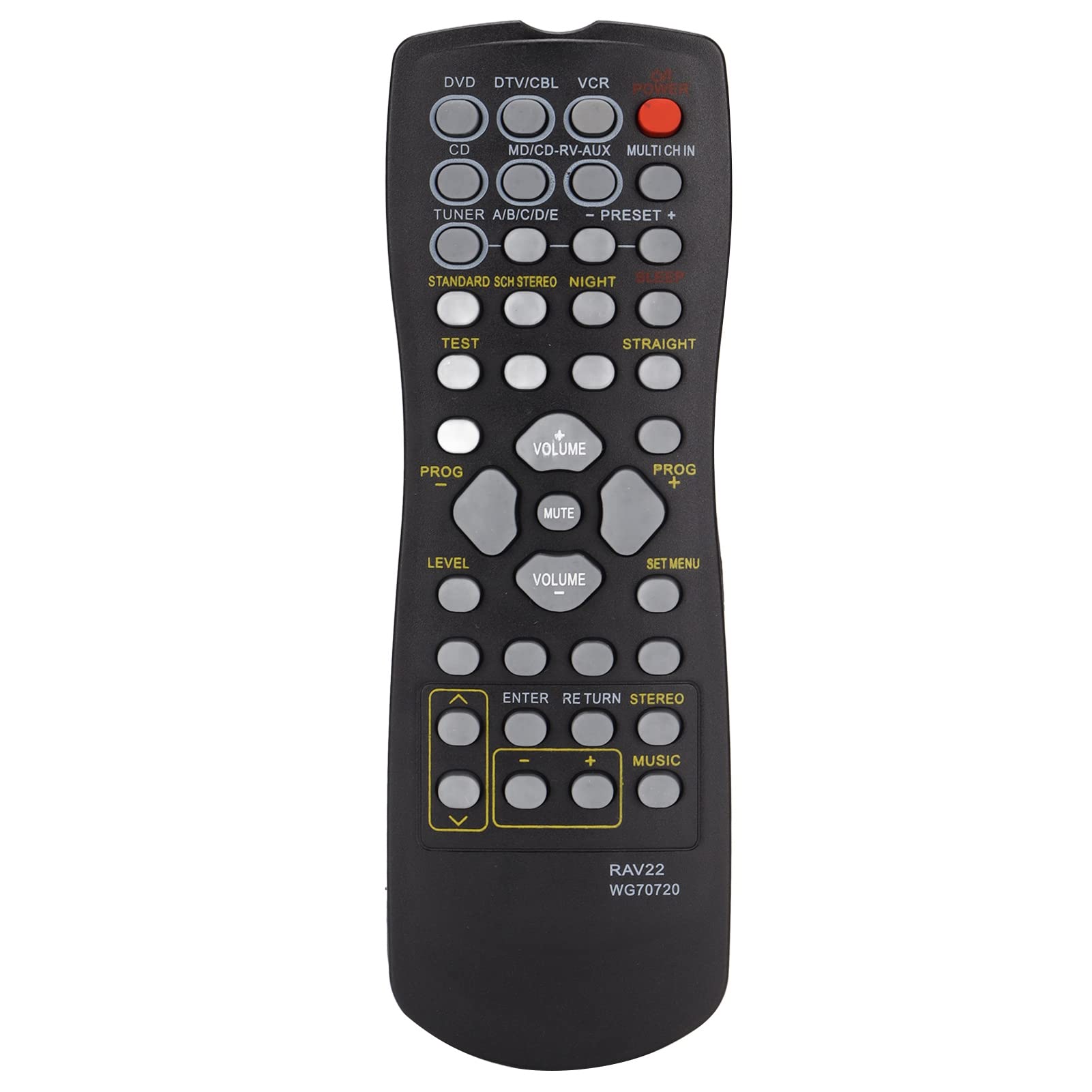 ciciglow Replace Remote Control for YAMAHA,RAV22 WG70720 Replacement Remote Control Applicable for RX‑V340 RX‑V350 RX‑V357 RX‑V359 RX‑V420 DVD Receiver
