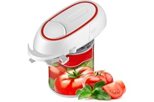 PIGNR Electric Can Opener, 5-1 Electric Multifunctional Automatic Kitchen Can Opener with Smooth Edges Safe Battery Operated Operation Kitchen Gadget Gift for Chefs, Housewives and Senior with Arthritis
