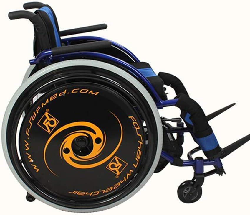 TYZXR Fashion Sport Wheelchairs 13.2Kg Ultra Lightweight Transport Chair Comfortable Arms and Lifting Legs to Rest 100Kg Load Rehabilitation Training,Red,Red