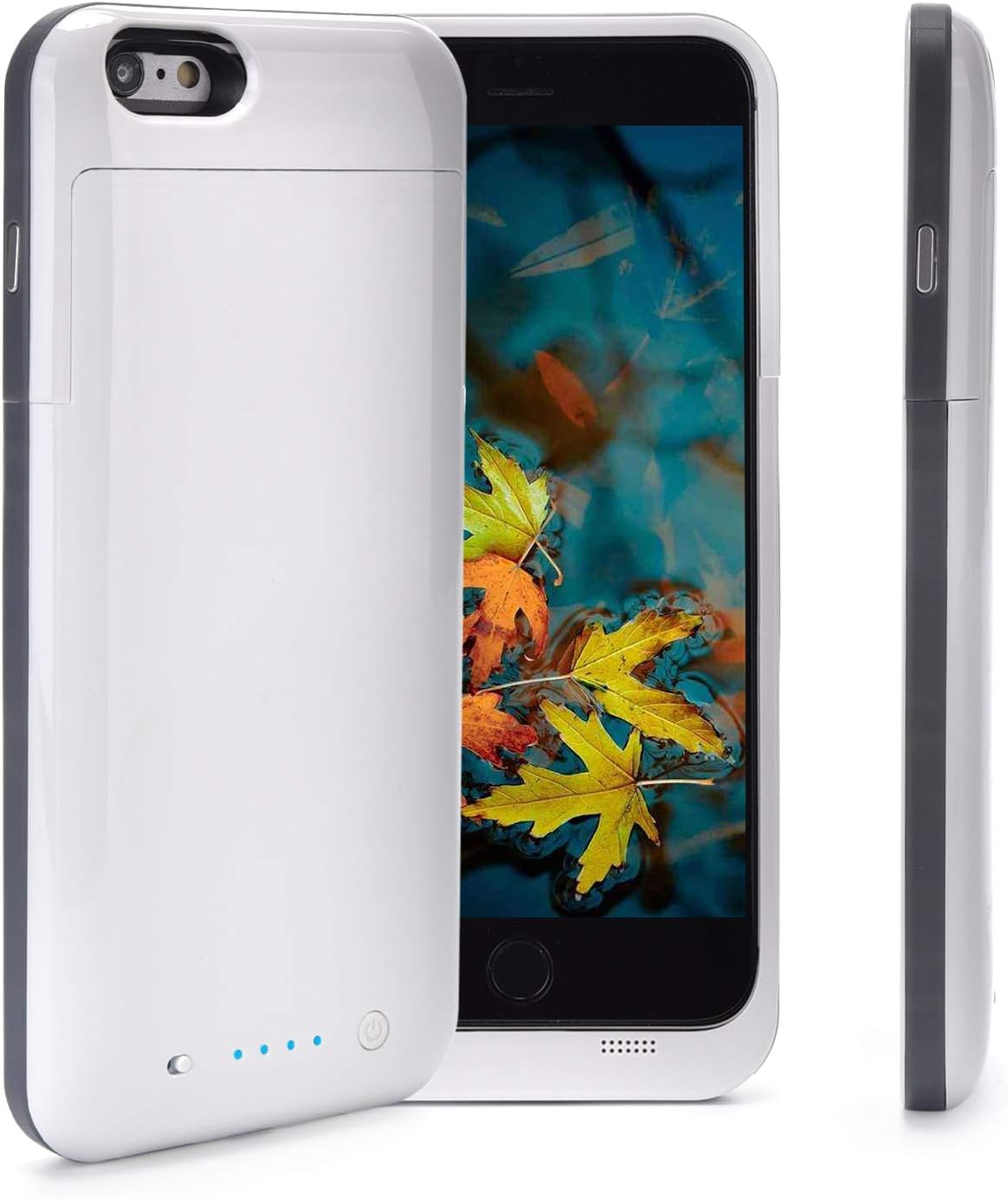 iPhone 6 Plus/6S Plus Battery Case, KULOCO 6800mAh,Rechargeable Charging Case for iPhone 6 Plus External Charger Cover iPhone 6S Plus Battery Pack Apple Power Bank [5.5 inch]- White