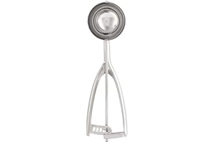 304 Stainless Steel Ice Cream Scoop | Trigger Release Multi - Purpose Kitchen Utensil | Fruit/Melon/Meat Baller | Dishwasher 