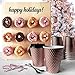 Disposable Coffee Cups with Lids by Metallic Party Rose Gold Cups Black Lid Spoon | Rose Gold Party Decorations | Bridal Shower Decorations | Coffee Cups 12 oz | Paper Cups | Insulated Cups