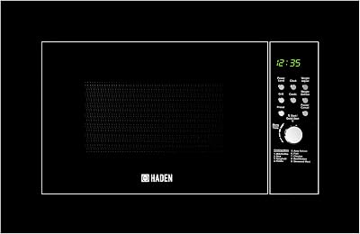 Haden 20L Built-in Microwave Oven, 900W Grill, LED Display, Child Lock