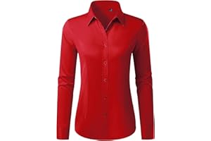 Button Down Shirts for Women Wrinkle Free Dress Shirt Classic Fit Long Sleeve Casual Business Blouse Work