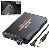Neoteck Amplifier 16-600 Ohm Portable Headphone Amplifier,3.5mm Jack Rechargeable Headphone Amp with Volume Control,Two-Stage Gain Switch, Headset Amplifier for PC/CD/MP3/MP4 Players