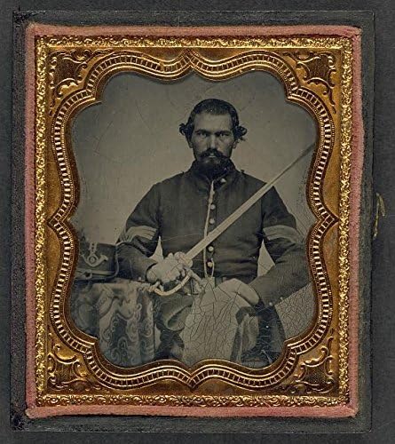 Photographs - INFINITE PHOTOGRAPHS Photo: American Civil War,Unidentified Soldier,Union Infantry Sergeant's Uniform,c1861