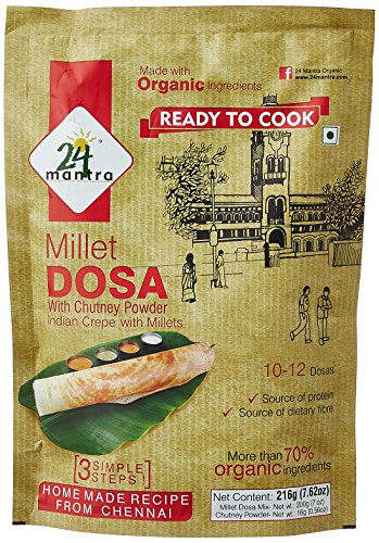 24 Mantara 24 Mantra Organic Millet Dosa - 216 Gm,, 216g ()