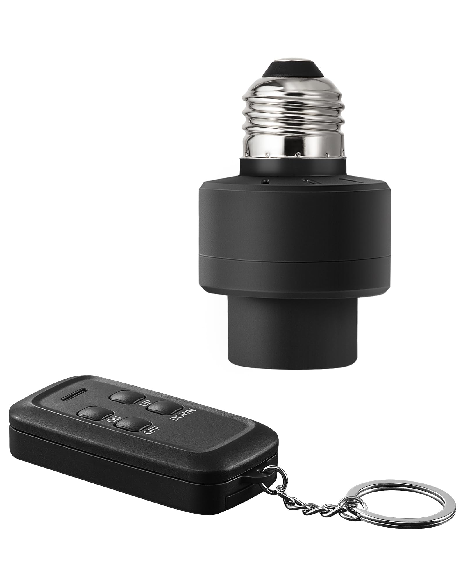 Photo 1 of *MISSING REMOTE**DEWENWILS Remote Control Light Socket with Dimmer, Wireless Light Switch, Wireless Light Bulbs Socket Switch, E26 E27 Base, 100FT Range, No Wiring, for Closet, Garage, Basement, FCC&ETL Listed, Black