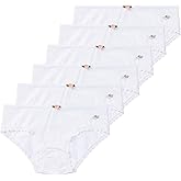 Lucky & Me | Ava Little Girls Bikini Underwear | Tagless | Soft Cotton Modal Spandex Blend | Colorful | 6-Pack