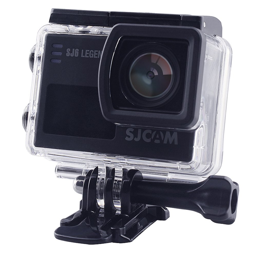 Sjcam正規品 Sj6 4k 30m防水 B07b9t2ln2 スポーツカメラ 防犯カメラ ブラック 16mp ダイビング サーフィン スカイダイビング スキー バイク 自転車 車などに使用 166度hd広角 2重液晶 2インチタッチスクリーン 0 96インチoled ブラック Hd動画対応 Wifi ドライブ