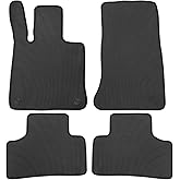 San Auto Car Floor Mats for Mercedes-Benz GLC 2023 2024 2025 X254 GLC300(e) GLC350 GLC43 AMG, GLC Couple 2023 2024 Custom Fit Full Black Rubber Auto Floor Liners All Weather Protection Heavy Duty