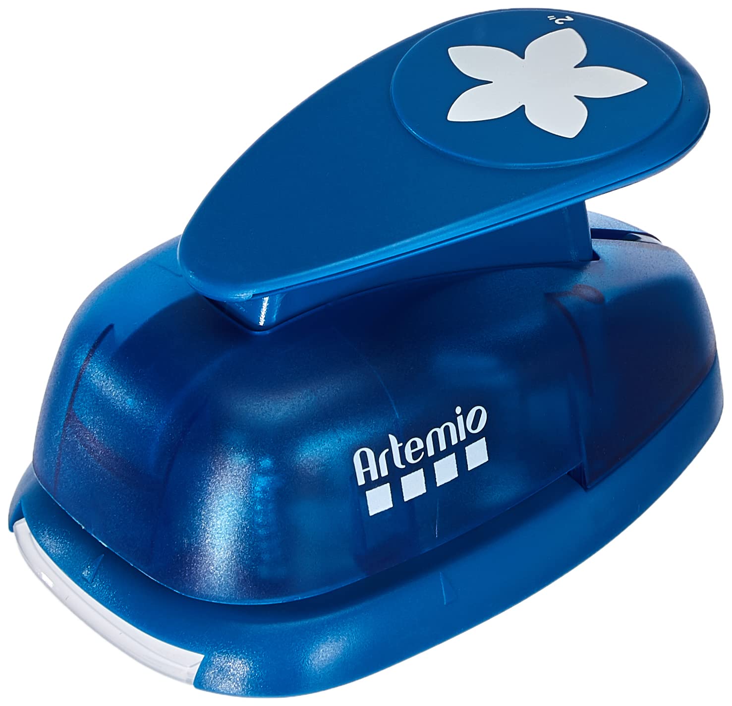 Artemio 5 cm Giant Flower Number 2 Lever Punch, Blue