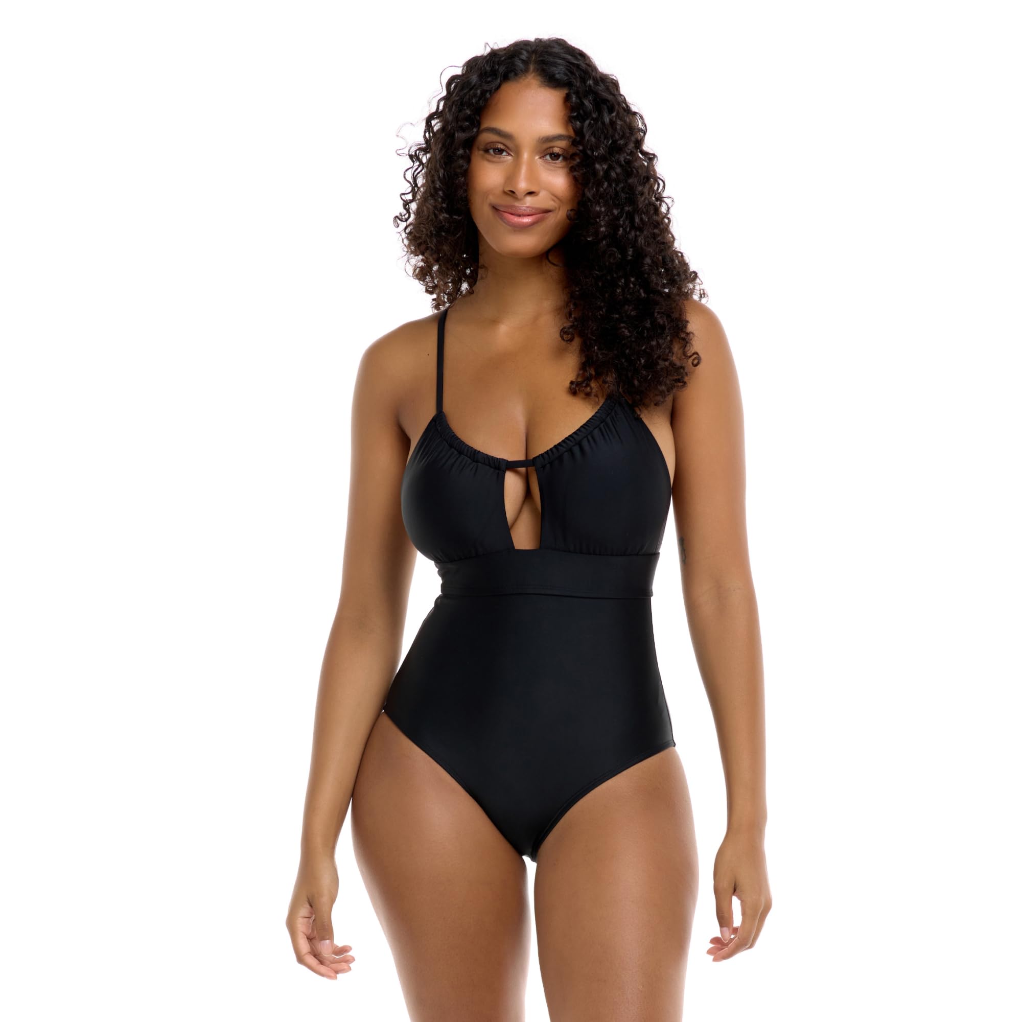 Photo 1 of Body Glove Women's Standard Smoothies Jessica D-Cup One Piece Swimsuit, Black, Medium
