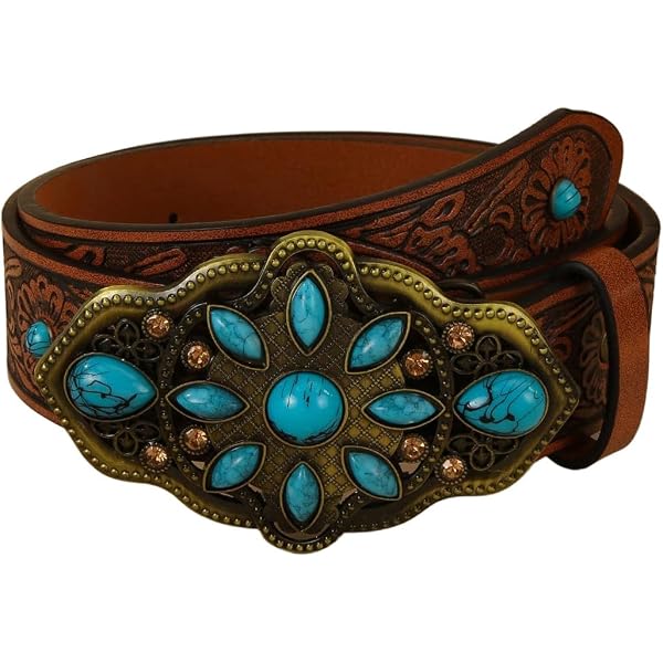 Susanna Southwestern Turquoise and Copper Buckle Genuine  display picture 2