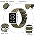 VIGOSS Apple Watch Band 38mm, Woven Nylon NATO iWatch Band Soft Replacement Strap with Metal Adapter and Buckle for Apple Watch Series 1, Series 2, Sport, Hermes, Nike+ Edition (Army Green, 38mm)