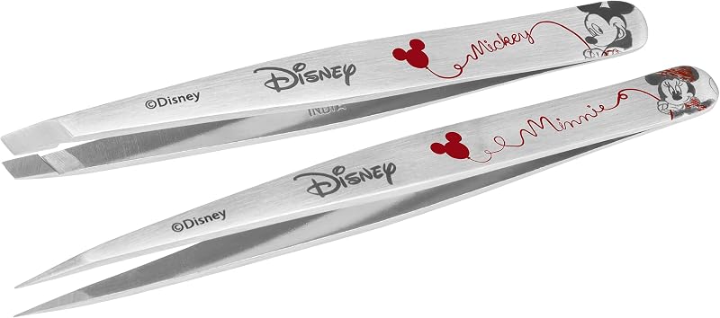 Tweezerman Mickey Minnie Forever Love Petite Tweeze Set Slant Point Travel