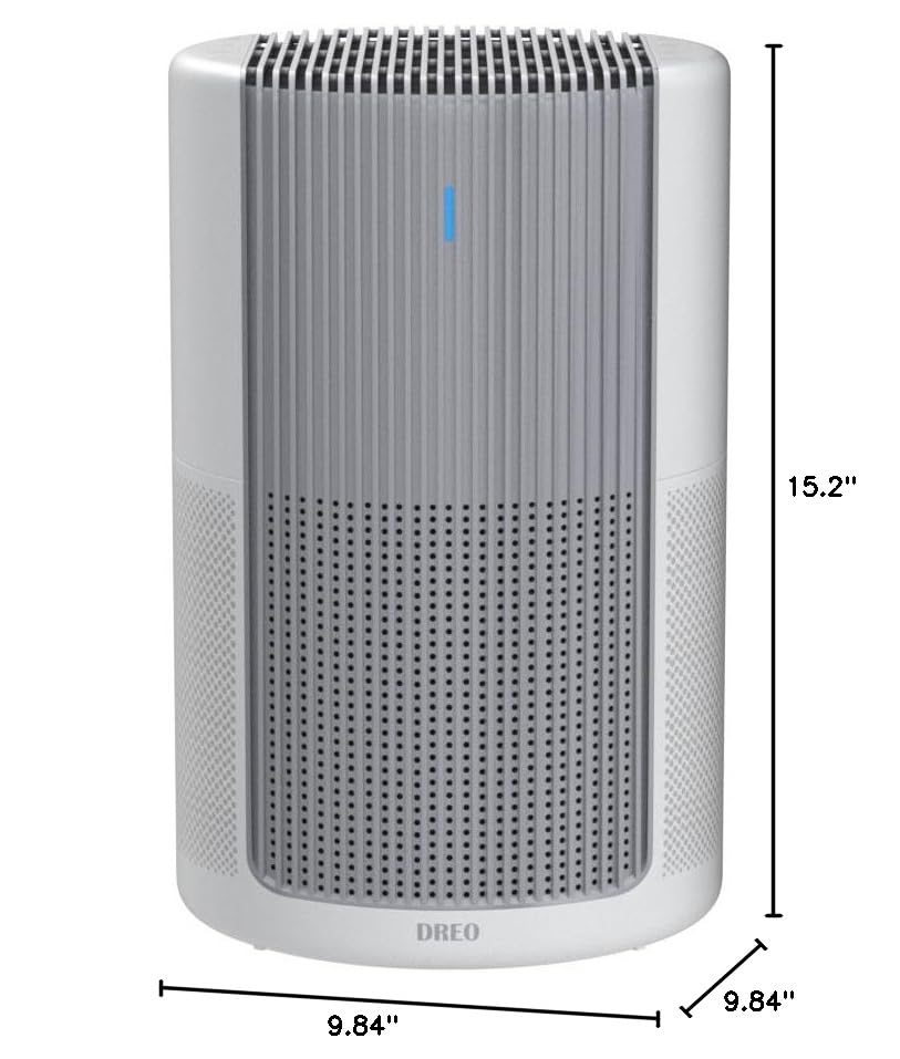 Dreo Air Purifiers for Bedroom, Smart WiFi Alexa/Google Control, Fits for Allergy, Pets, 3-in-1 Filter, Removes Up to 99.97% of Particles Dust Smoke Pollen, 20dB Low Noise, PM2.5 Sensor 6 Modes