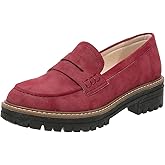 Womens Loafers Shoes Platform Chunky Penny Loafer Lug Sole Comfortable Slip On Work Office Business Casual Dress Shoes, US Size 5-11.5