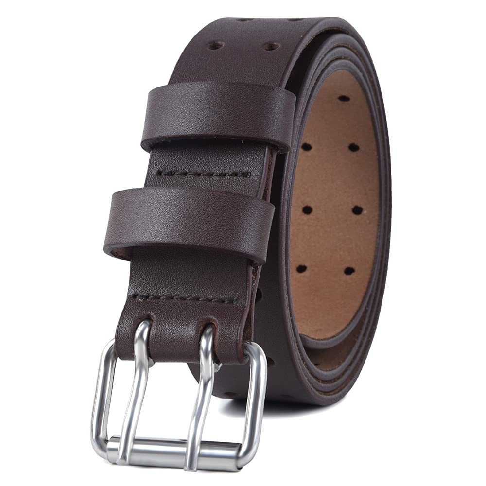 PBF Double Prong Leather Work Belts for Men | 38mm