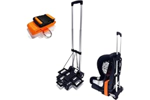 GUCHO Car Seat Travel Cart for Airport - Carseat Roller for Traveling. Extendable Base Plate, Foldable, storable, and stowable Under Your Airplane seat or Over Head Compartment.