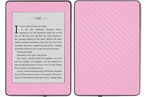 MIGHTY SKINS MightySkins Carbon Fiber Skin for Amazon Kindle Paperwhite 2018 (Waterproof Model) - Solid Baby Blue | Protective, Durable Textured Carbon Fiber Finish | Easy to Apply, Remove| Made in The USA